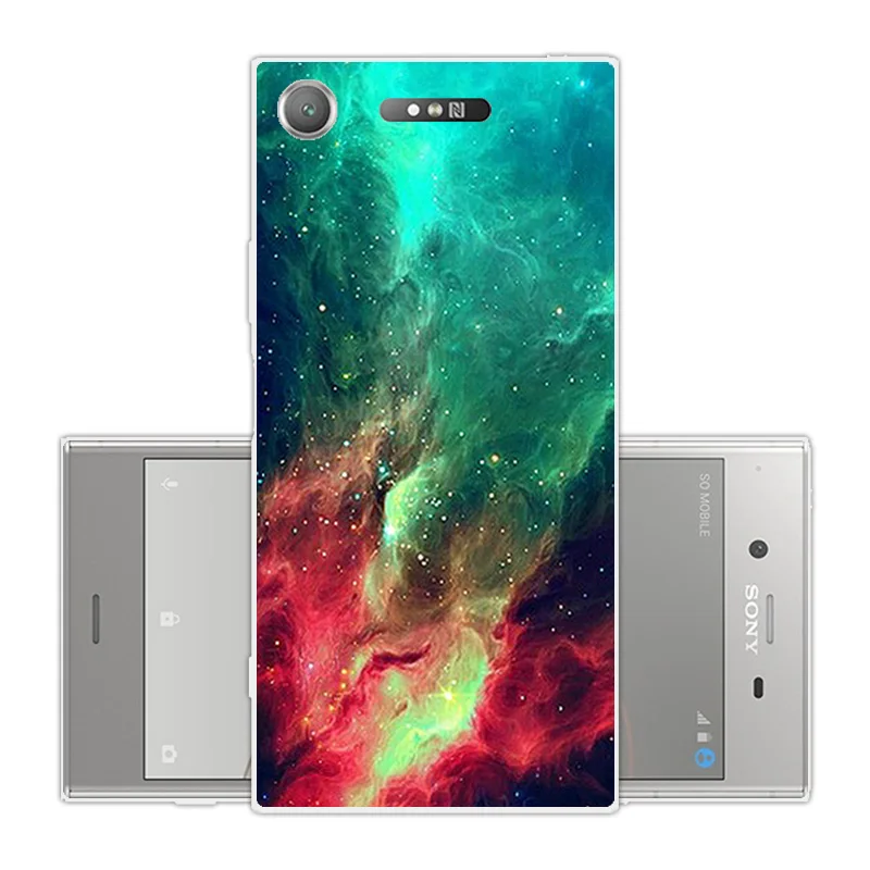 Для Sony Xperia XZ1 5 2 дюйма Мягкие силиконовые чехлы задняя крышка для телефона
