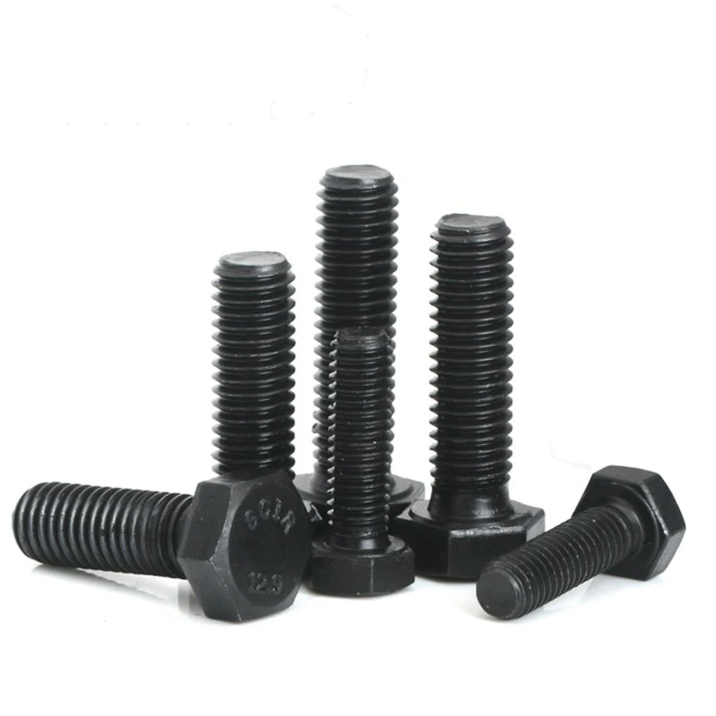 

2pcs M10 alloy steel hex bolt high strength black carbon steel bolts home decoration screw screws 20mm-40mm length