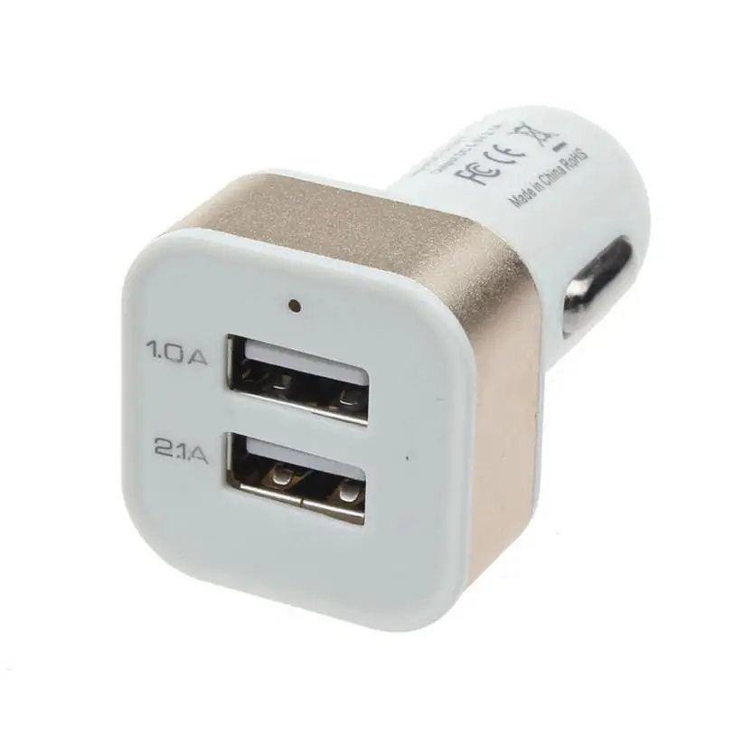 Автомобильное зарядное устройство с 2 USB портами 12 В 5 В|usb charger adapter|charger adapter2 port usb |