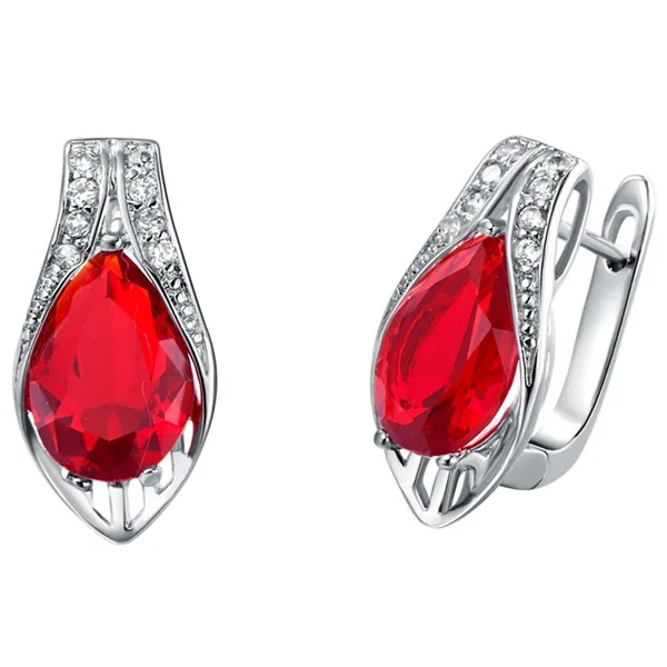 Набор из ожерелья и сережек с кулоном набор кулонов микро-вставкой драгоценного