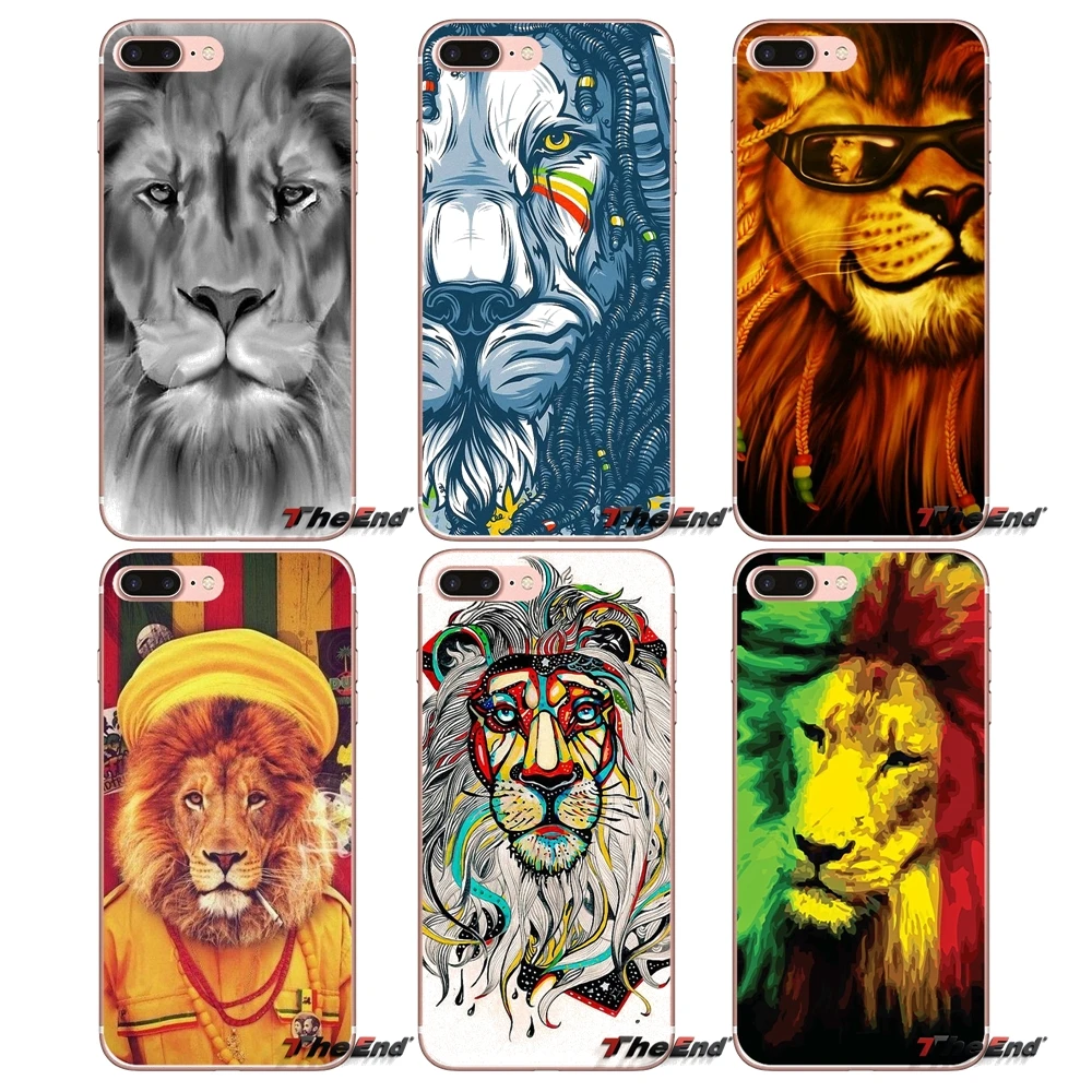Мягкий ТПУ чехол для Huawei G7 G8 Ascend P7 P8 P9 Lite Honor 4C 5X 5C 6X Mate 7 8 9 Y3 Y5 Y6 II Pro rasta lion рэгги Боб
