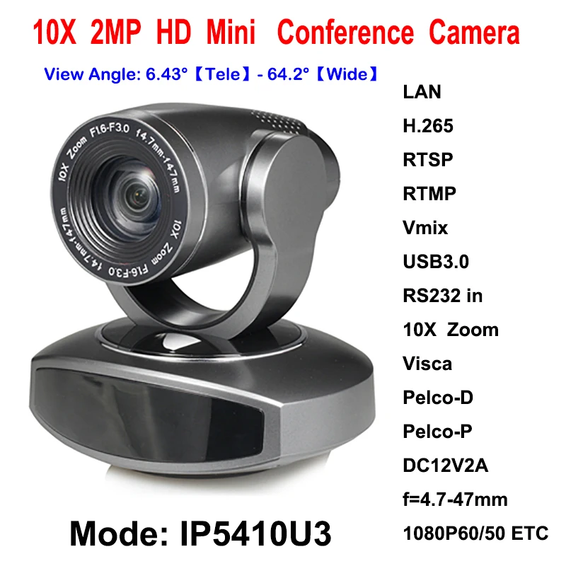 2MP HD IP USB3.0 видео конференц-камера для обучения 10x оптический зум ptz ip onvif RTMP RTSP |