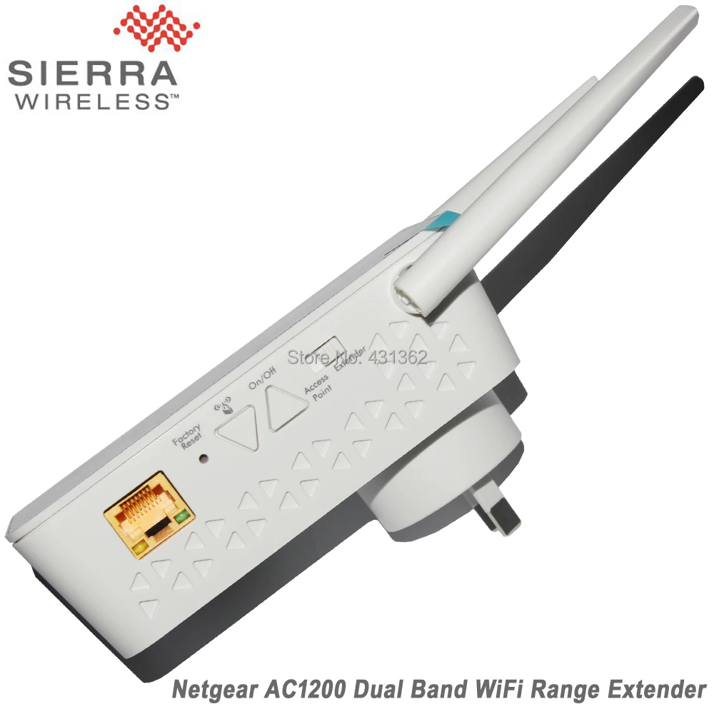 Двухдиапазонный удлинитель NETGEAR 11AC 1200 Мбит/с 802.11ac (300 + 900 Мбит/с)|Сетевые адаптеры c