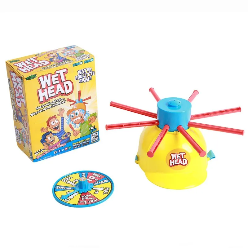 

2021 Wet Head Hat Wet Funny Challenge Head Toys Water Roulette Game Kid Toys Great Game Gags Practical Jokes