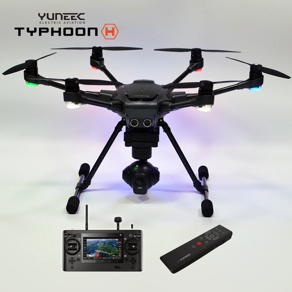 Yuneec Тайфун H 480 PRO Drone с Камера HD 4 K RC Quadcopter RTF 3 оси 360 карданный vs DJI Inspire 2 MavicPro