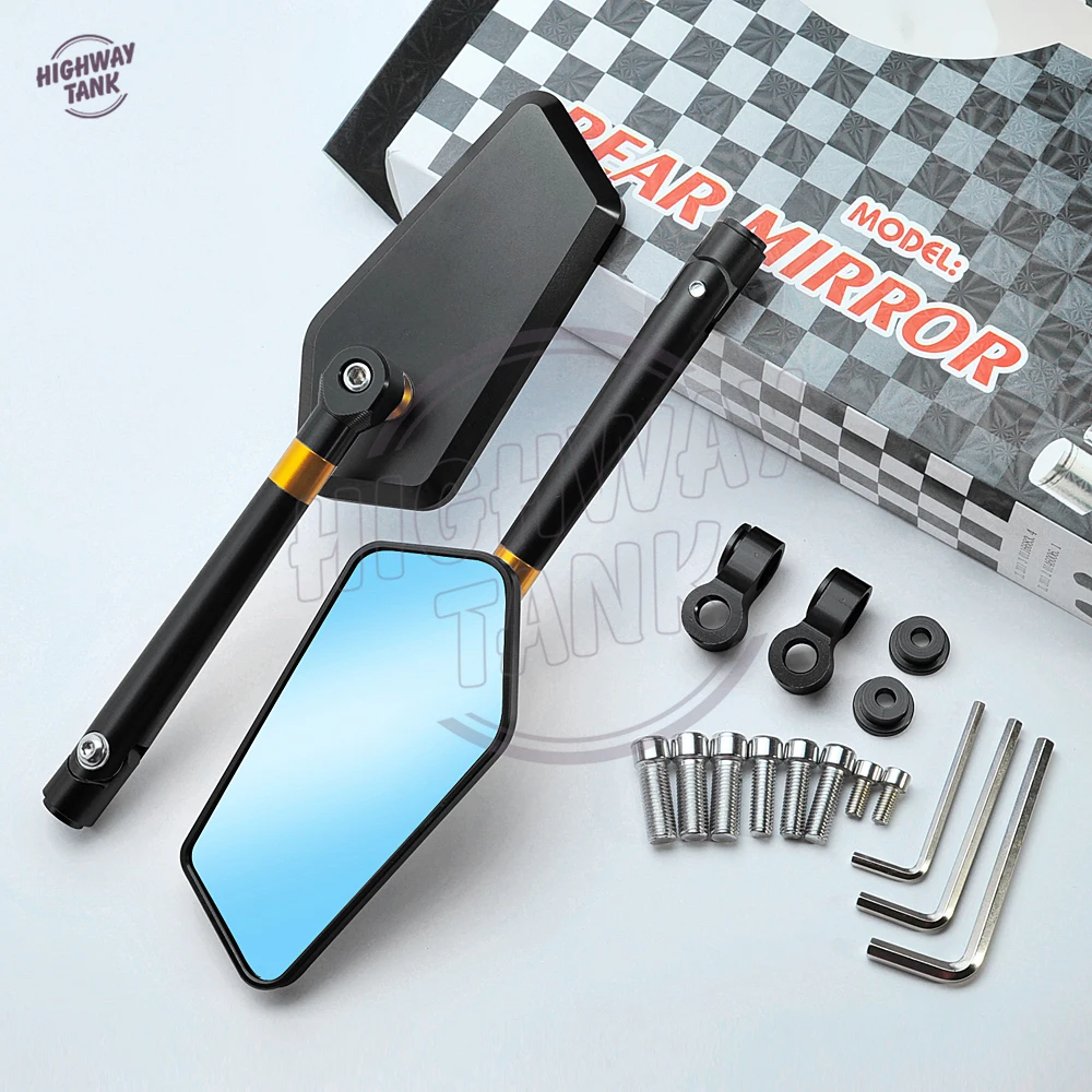 Зеркальный чехол с алмазным алюминиевым Мотором для мотоцикла зеркала заднего