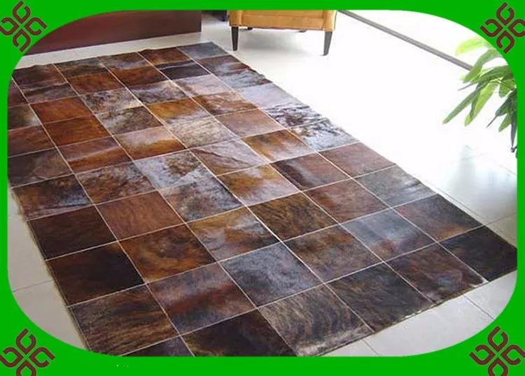 Бесплатная доставка через DHL 100% натуральная коровья кожа турецкие шелковые ковры