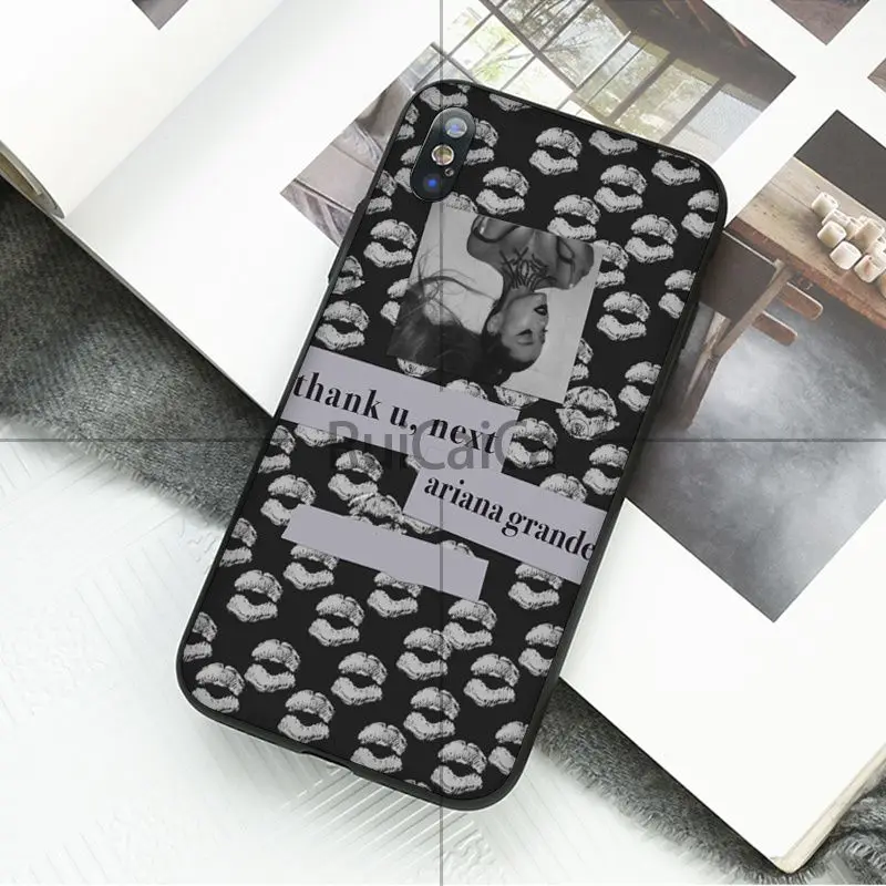 Ruicaica спасибо Next певица Ариана Гранде мягкий силиконовый черный чехол для