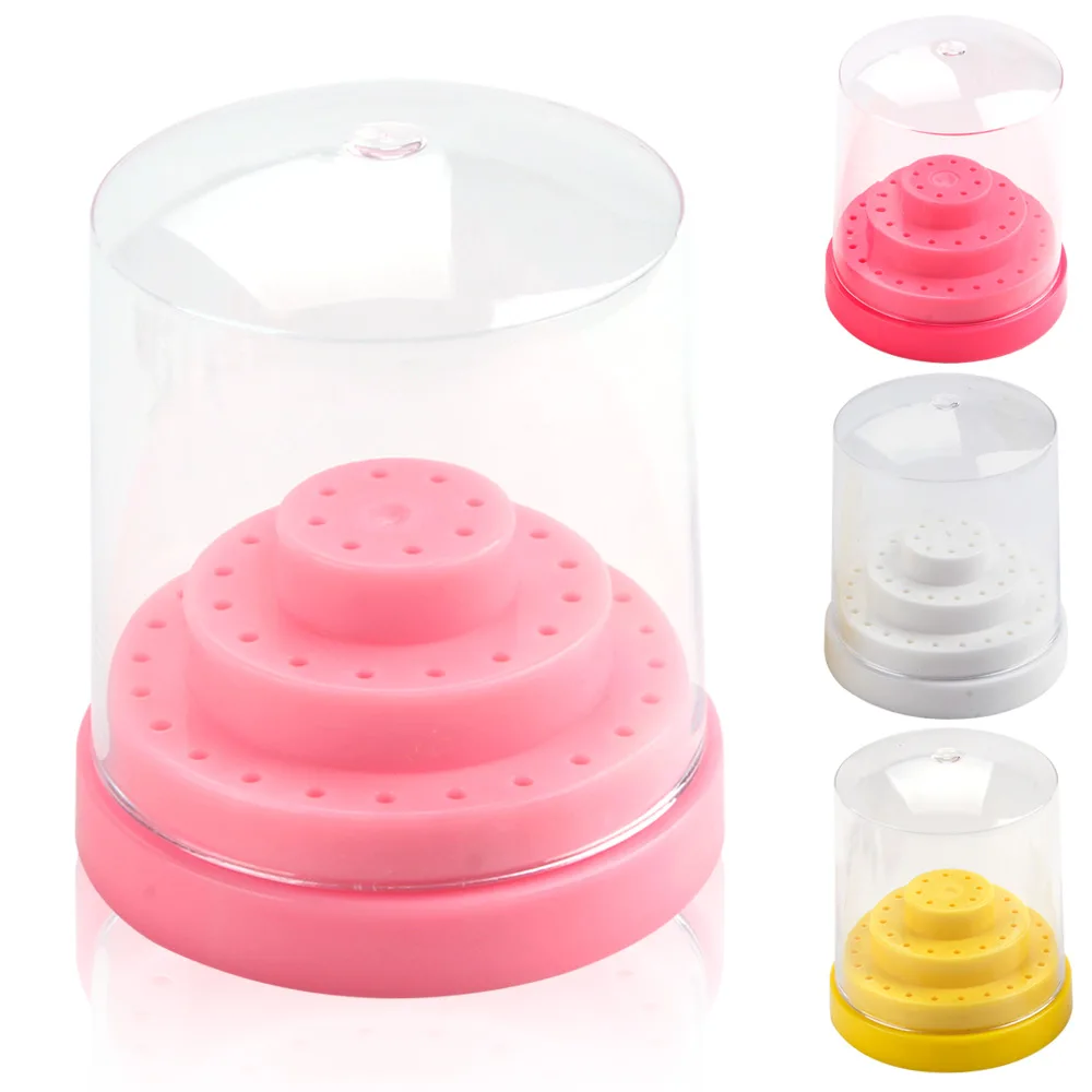 48 отверстий подставка для ногтей кронштейн сверла держатель коробка хранения