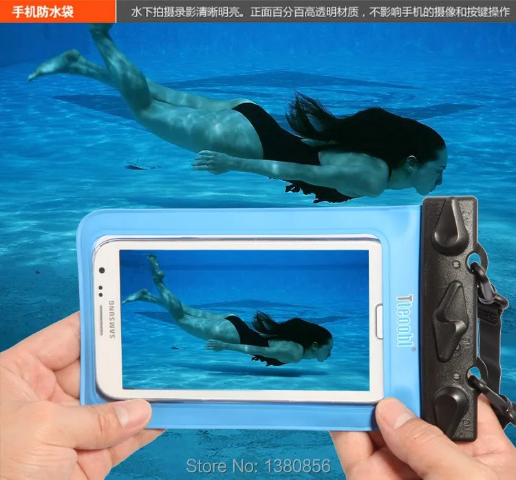 Tteoobl 4.8~5.9 дюймовый чехол для мобильного телефона водонепроницаемый до 20 метров кейс подводный футляр для каноэ байдарки рафтинга лагеря плавания дрифтинга