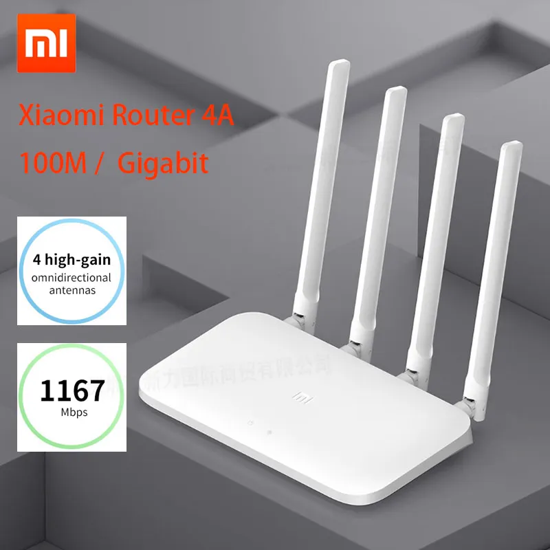 Роутер Xiaomi Mi 4A Gigabit Edition 100M 2 4 ГГц 5 Wi Fi 16 Мб ПЗУ 64 DDR3 с высоким коэффициентом