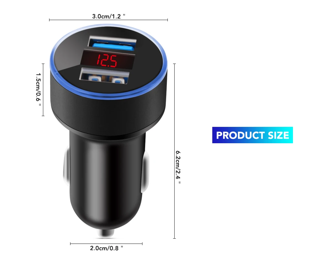 Автомобильное зарядное устройство с двумя USB портами 3 1 А 5 В для Hyundai I30 Creta Tucson BMW X5