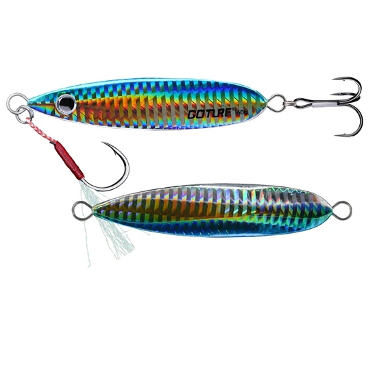 Mlure-JIG01-5 Goture 40 г 60 г металлическая ложка наживка воблер вертикальные свинцовые Джиги искусственные приманки с помощью крючка для морской бас приманки для рыбалки - Цвет: Mlure-JIG01-5
