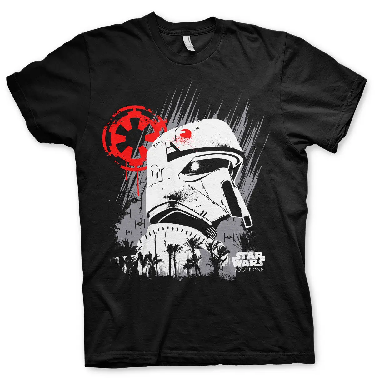 Официально лицензированных Star Wars Rogue One Shore Trooper Для мужчин футболка S XXL размеры