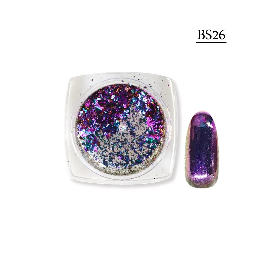 BS26 SWEETTREND 1 бутылка блестящие красочные нерегулярные эффект хамелеона дизайн ногтей Блеск DIY гель лак для ногтей украшения пыли LABS07-28 - Цвет: BS26