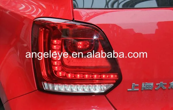 2010 2014 год для VW Polo Mk5 Vento Cross polo задний фонарь светодиодный темно красный TC|taillights