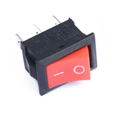 3P2D-Red 21*15 мм ВКЛ-ВЫКЛ Лодка автомобиля кулисный переключатель 6A/10A 250 V/125 V AC красный желтый и зеленый цвета синий, синий, на пуговицах, Лучшая цена KCD1 - Цвет: 3P2D-Red