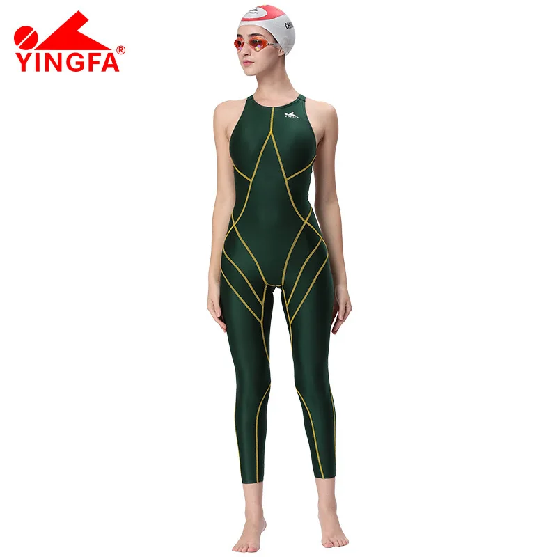 Yingfa FINA одобренный Профессиональный купальный тренировочный костюм для женщин