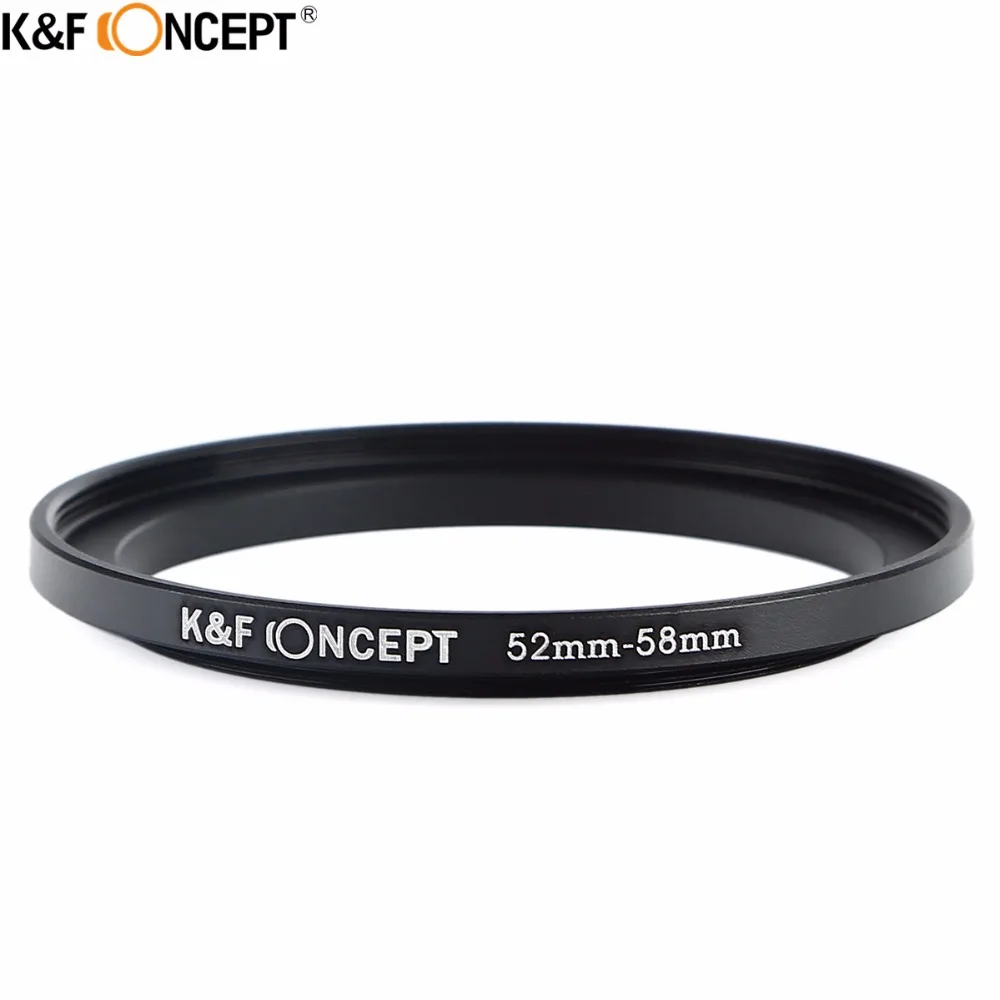 Переходное кольцо для объектива камеры K & F переходное 52 мм 58 Canon Nikon Samsung Fuji Olympus