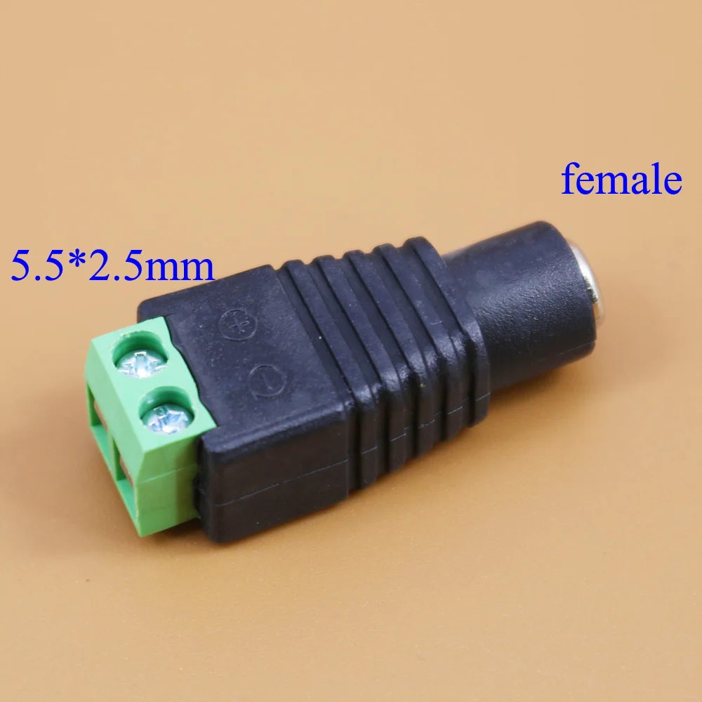 YuXi male and female DC Power plug 5.5 x 2.1MM 5.5*2.5MM BNC/RCA 12V 24V Jack Adapter Connector Plug | Компьютеры и офис