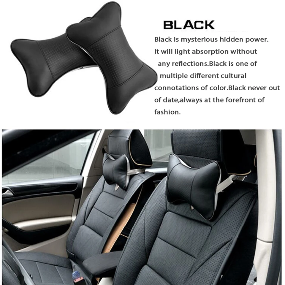 2X авто-Стайлинг шеи подушки для hyundai i30 ix35 solaris Seat leon 2 KIA rio k2 3 ceed sportage Lada Ford аксессуары