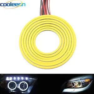 2 шт. Ангел глаз светодиодный DRL светильник лампы Белый Цвет 6 см, 7 см, 8 см, 9 см10 см; Обувь на высоком каблуке 11 см, на высоком каблуке 12 см Диаметр круглый COB светодиодный светильник для Декор автомобилей туман светильник