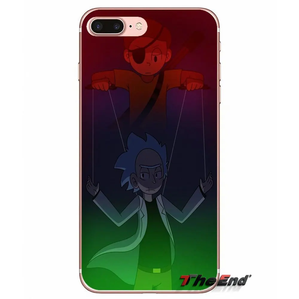 Для Apple iPhone X 4 4S 5 5S SE 5C 6 6S 7 8 Plus 6Plus 7plus 8plus Fundas Coque Family Rick And Morty SPACE NEBULA TPU чехол |