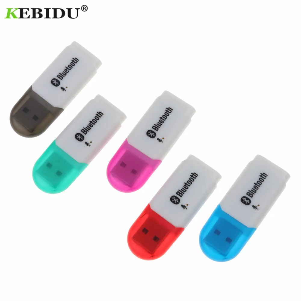 Kebidu мини USB беспроводной адаптер Bluetooth 5,0 аудио стерео приемник автомобильный комплект с микрофоном для компьютера Автомобильный плеер динамик