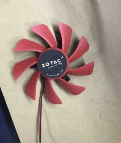 Вентилятор охлаждения ZOTAC GPU оригинальный для EVERFLOW T129215SH DC12V 0.30AMP 2Pin 2 провода 85