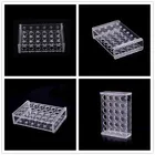 Пластиковая прозрачная Центробежная пробирка с 24 отверстиями, 1,5 мл, держатель для пробирки + 10 шт. щеток для чистки пробирок школьное лабораторное оборудование