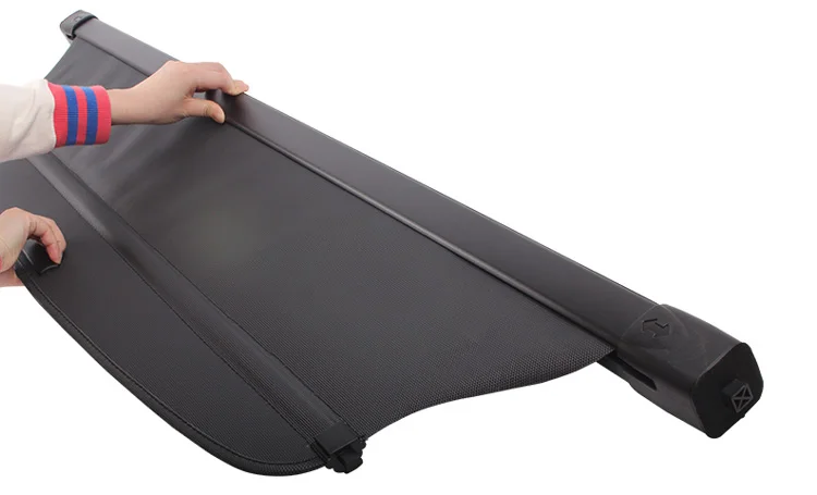 Для Mitsubishi Outlander- алюминиевый+ брезентовый задний Чехол для багажника, защитный экран, тенты, аксессуары