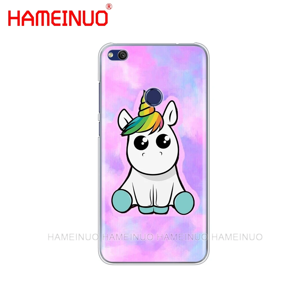 HAMEINUO Радуга Единорог крышка чехол для телефона для huawei Ascend P7 P8 P9 P10 P20 lite plus pro G9 G8 G7 - Цвет: 80801