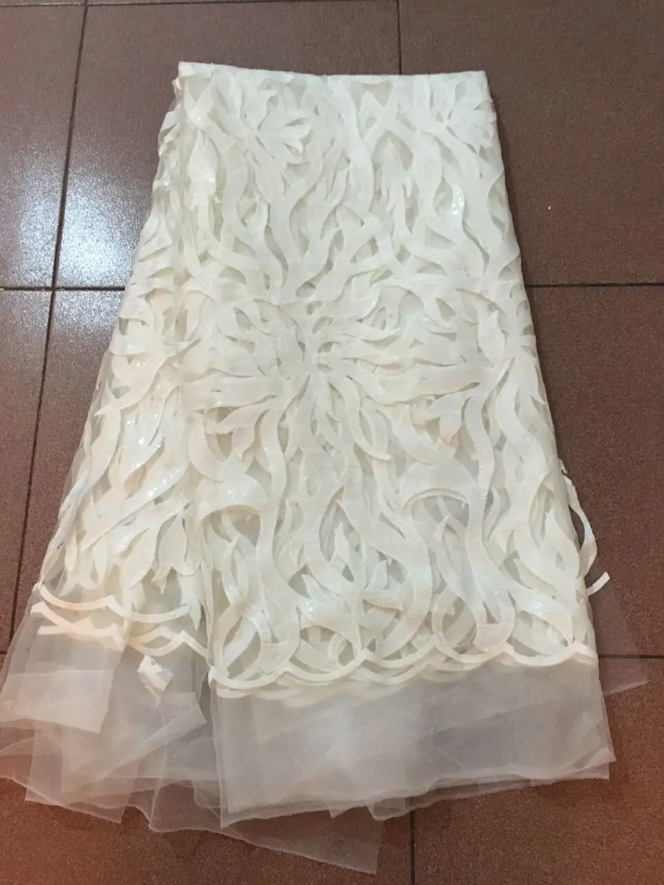 Тюль кружева с блестками вышивка французский чистая кружевная ткань SYJ-1810 | Дом и