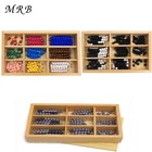 Деревянные игрушки по методике Монтессори, обучающая деревянная игрушка, шашки, Математические Игрушки для раннего детства, дошкольного обучения