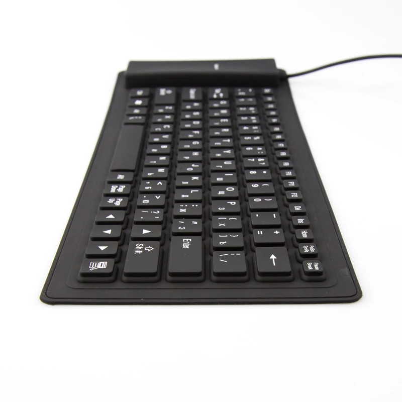 USB PC Клавиатура портативная мини Гибкая силиконовая складная 35 5 см x 13 9 размер