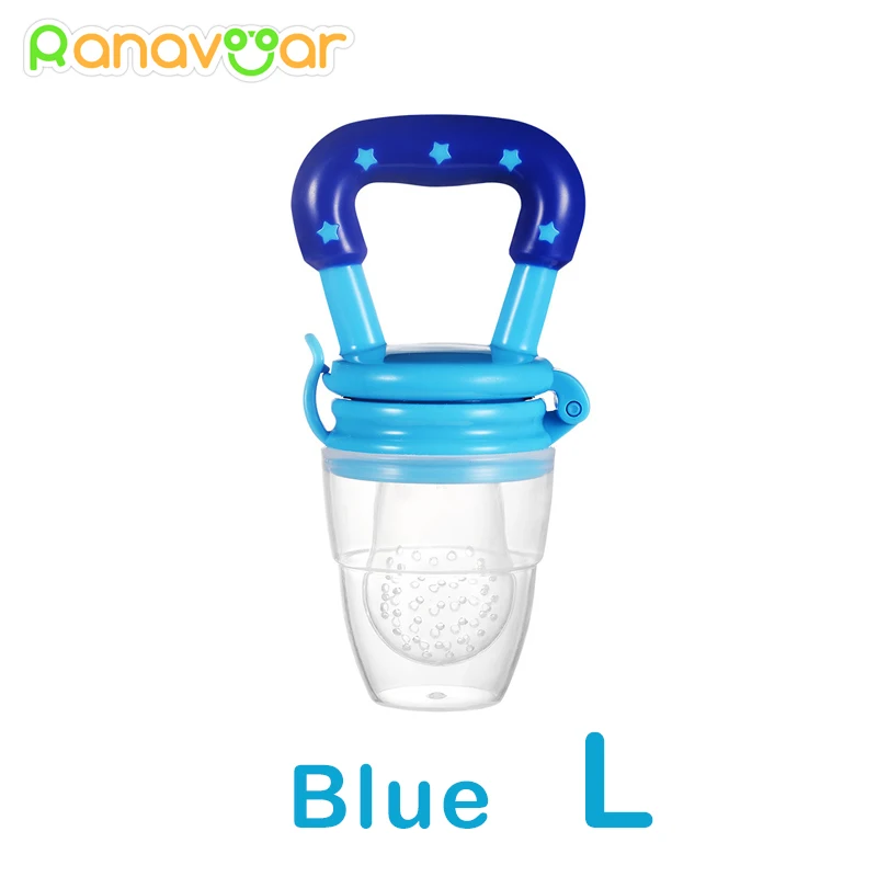 blue L Детская соска для свежего питания, соска для молока, бутылочки для кормления - Цвет: blue L
