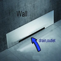 wall drain floor large traffic sus304 30cm drainer bathroom shower drainage waste drain big flow rate refuse nasty smell drains