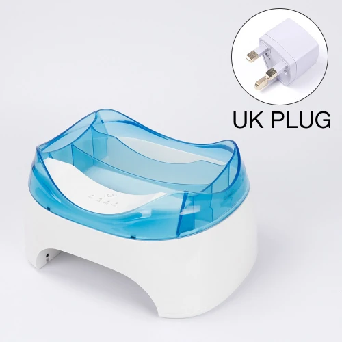 UK Plug Blue 2 в 1 36 Вт Светодиодная УФ-лампа для ногтей Сушилка для ногтей Маникюрный Инструмент органайзер для хранения Nial Гель Инструменты Maincure Pusher/Scissor контейнер - Цвет: UK Plug Blue