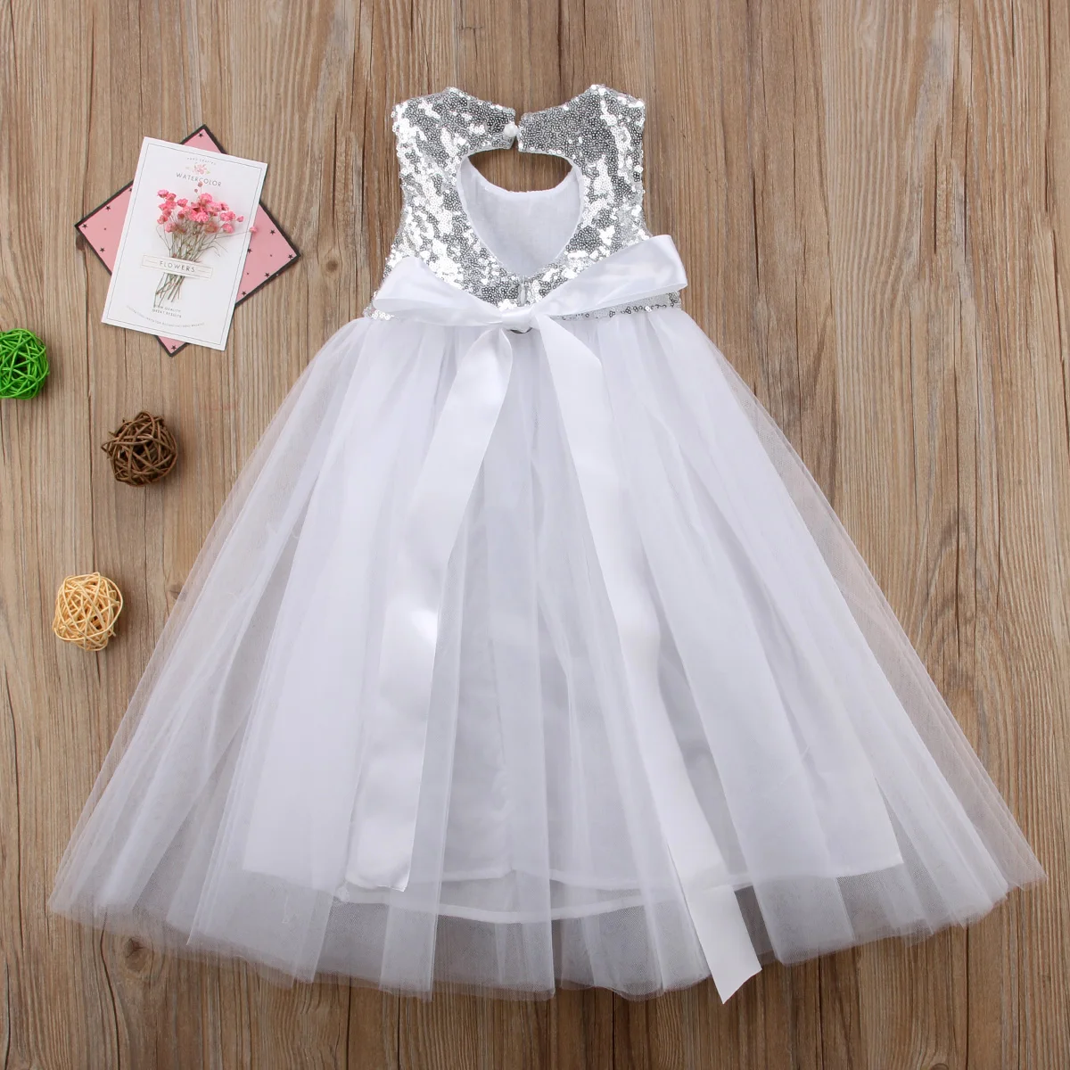 2018 Latest Children's Wear Toddler Infant Pageant Flower Girl Dress Wedding Bridesmaid Gown Formal Occasion Sequin 2-8T | Детская