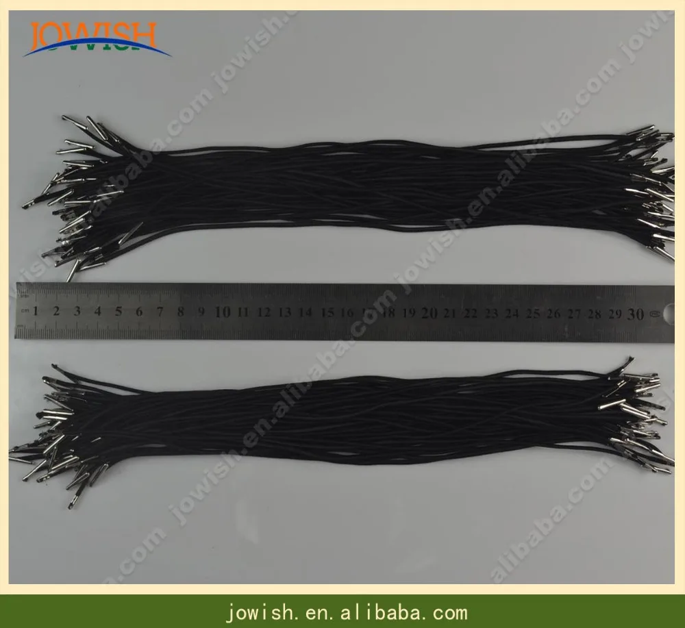 11.8'' elastic ribbon barbed cord 100 Pcs Black stretch bands for use on masks or party hats | Дом и сад
