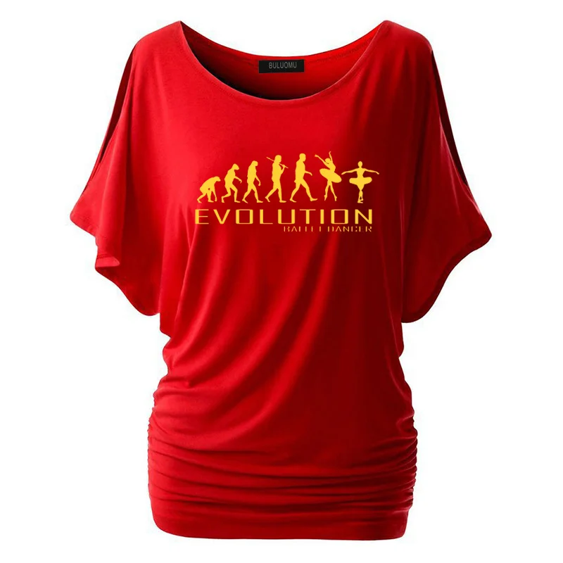 Новая модная женская футболка модная одежда Evolution Of Ballet Dancer Tee Женские топы с коротким рукавом - Цвет: 19