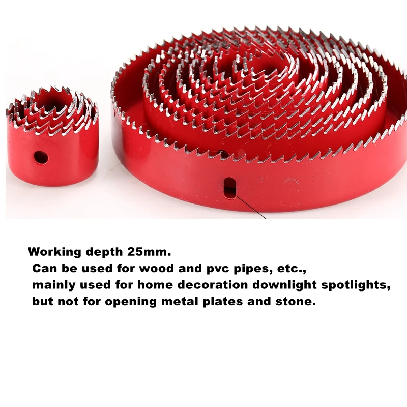 Woodworking Reaming Round Drill Punch Set Downlight Gypsum Board PVC Multi-function Reamer | Machinery Parts