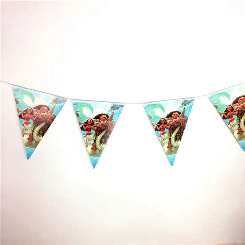 Набор одноразовой посуды в стиле Моаны с героями мультфильмов 64 шт.|Одноразовая