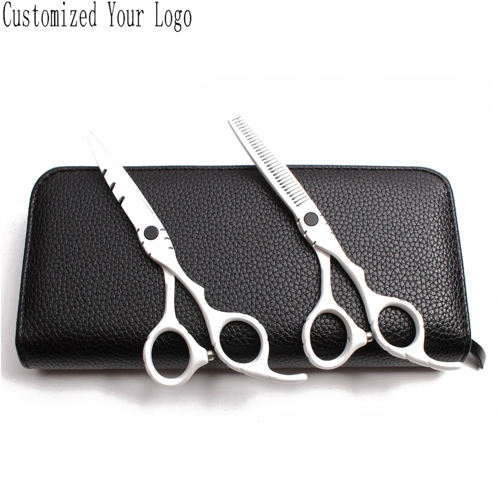 Ножницы Парикмахерские 440C 6 дюймов 17 5 см с логотипом на заказ