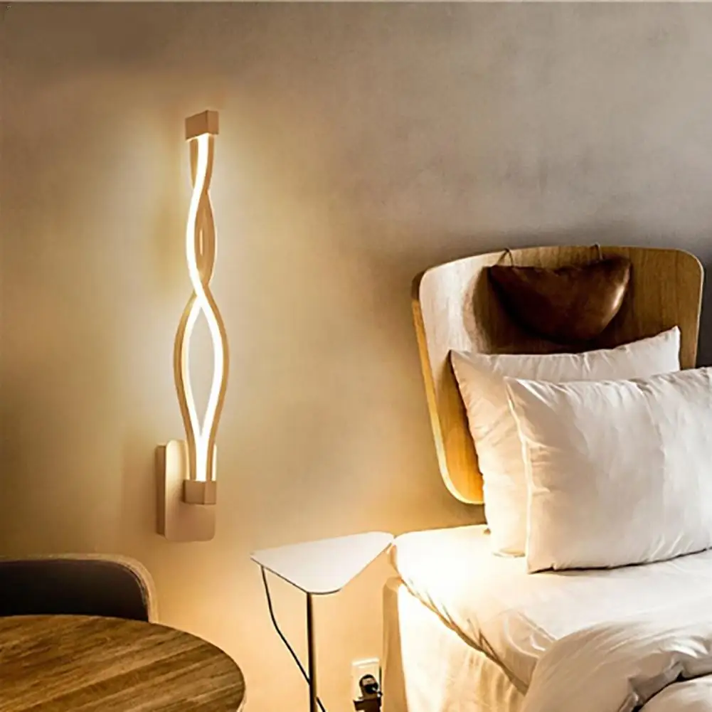 Современный алюминиевый 16 Вт светодиодный настенный светильник волновой