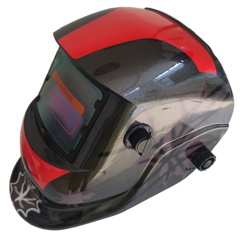 

lighted led Welding Helmet solar and replaced battery full face welding mask eyes Protect mig welder factory price HD27(2233FF)