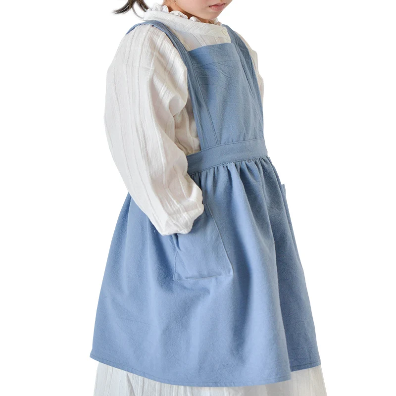 2018 платье Кружевной Фартук для детей милый детский фартук с карманом Кухонные