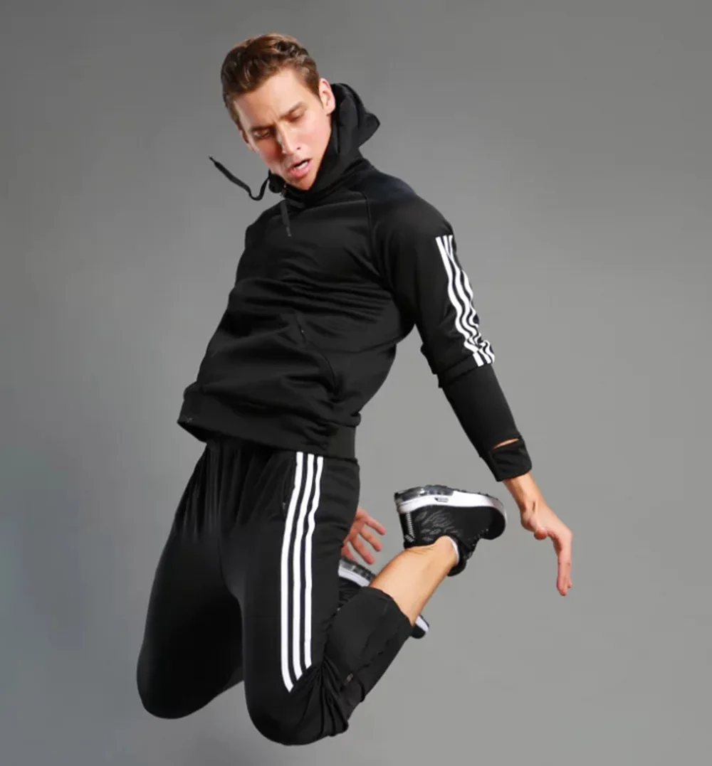 Зимняя мужская куртка для бега, спортивная одежда для фитнеса, пальто с капюшоном для спортзала, футбола, баскетбола, тренировок, бега, бодибилдинга, комплект курток