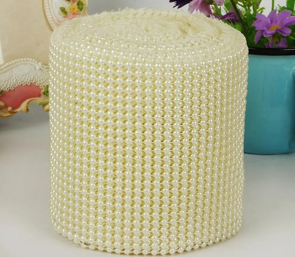 Полукруглые жемчужные бусины 10 ярдов 24 ряда|trims for sewing|trim chaintrim beads |