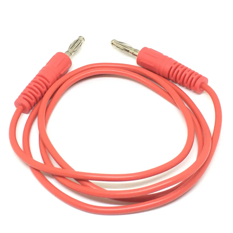 10 шт. L = 1 м высокогибкий 16 awg силиконовый M 4 мм Штабелируемый разъем типа банан для